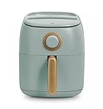 Daash Ceramic Tasti-Crisp Express Air Fryer 2.6QT, Oil-Free Cooking, Adjustable Timer, Non-Stick Ceramic Coating, Compact Size for Small Kitchens, Fast Heating for Fries, Chicken (Sage)