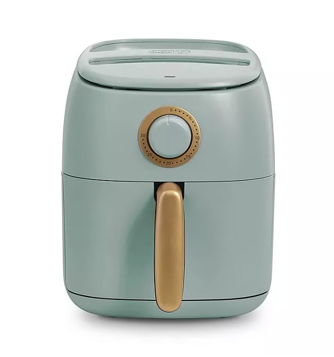 Daashceramictasticrispexpressairfryer26qtoilfreecookingadjustabletimernonstickceramiccoatingcompactsizeforsmallkitchensfastheatingforfrieschickensage Urban Country Home Decor Daash ceramic tasti crisp express air fryer 26qt oil free cooking adjustable timer non stick ceramic coating compact size for small kitchens fast heating for fries chicken sage urban country home decor