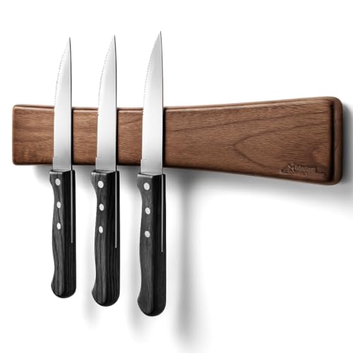 10 Inch Acacia Magnetic Knife & Utensil Holder
