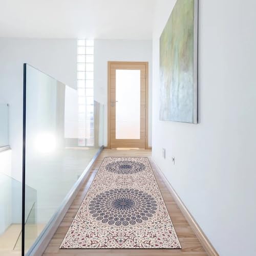 Alfombra de pasillo antideslizante y lavable para el hogar 6