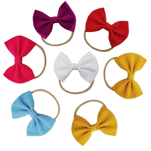 Diademas elásticas de nylon para bebés CVUTOVO premium que no se deforman