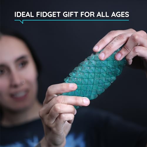 Image of Morf Fidget Worm Toy - Quiet Desk Fidget for Adults & Kids - Blue, Small