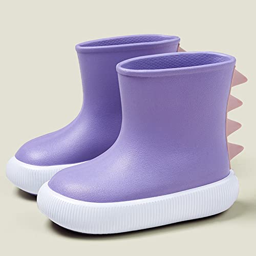 Kids Rain Boots for Girls Boys Toddler Waterproof Rubber Boots Cute Dinosaur Printed Baby Rubber Water Shoes3