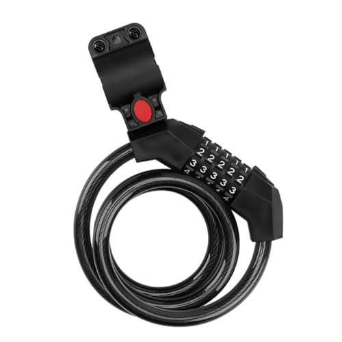 BEBEMOKO 防水桁ダイヤル式自転車ロック 厚手鋼線ケーブル錆びにくい耐久性 高強ワイヤー複合巻き セキュリティコードロック 携帯便利盗難