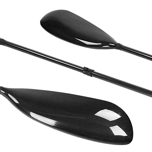 Entatial Paleta de Kayak Portátil Duradera, Paleta de Fibra de Carbono, Canoa de Barco de Pesca para Kayak