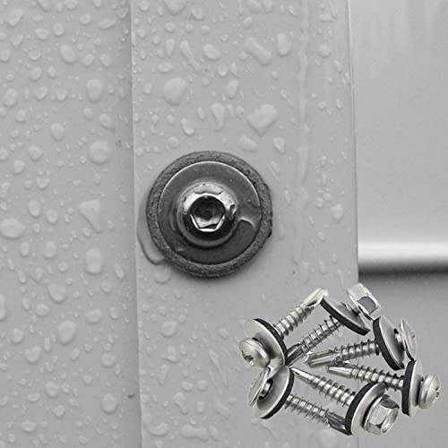 YouU #4.2/4.8/5.5/6.3/8mm Multiple Models Stainless Steel Neoprene EPDM Bonded Sealing Gasket Washers Assortment Kit (5.5x16mm 50pcs) - Image 4