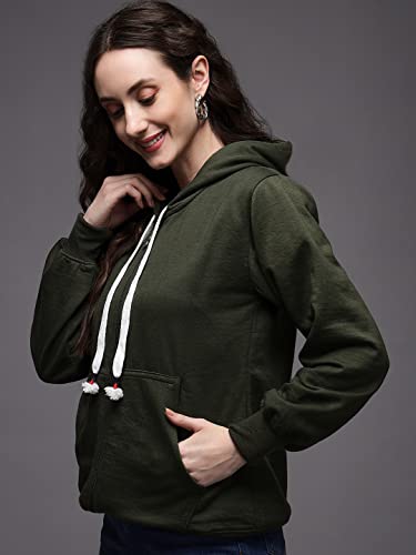Image of eKools� Women's Fleece Winters Hoodie Sweatshirt Zipper with Pockets (Flee1 Series)