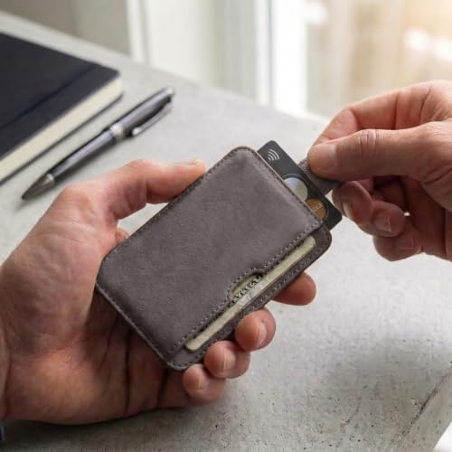 Image of Vaultskin CHELSEA Mens RFID Blocking Slim Leather Card Wallet - Minimalist Front Pocket Cardholder