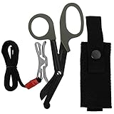 Zwinner Tourniquets First Aid Kit, Tactical Medical Trauma Shears Pouch with Tourniquet, EMT Scissors Bag with Tourniquet and EMT Bandage Shears, Combat Application for Survival Emergency