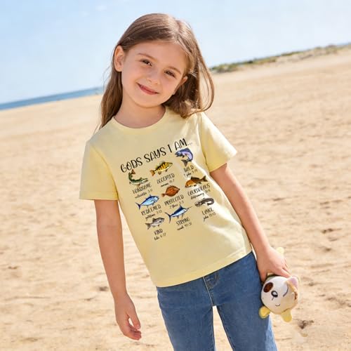 Image of Kids Christian Shirt Toddler Created with a Purpose Shirt Boys Girls Bible Verse Religious Clothes 2-7 Years
