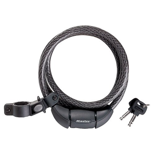 Master Lock 8130D Disc Key Cable Lock, 6-Foot x 3/8-inch