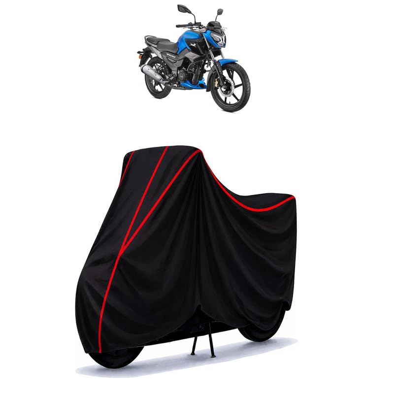 Image of Raider Water Resistant Bike Cover for All Motorcycles & Rain | Heavy Duty Taffeta Fabric | UV Protection, Dustproof, Scratchproof | All Weather Two Wheeler Body Cover with Elastic Bottom