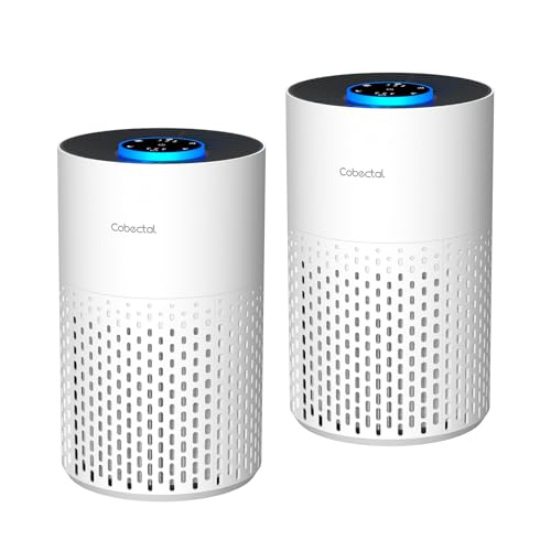 2 Pack Air Purifiers for Bedroom Home, Cobectal Air Cleaner