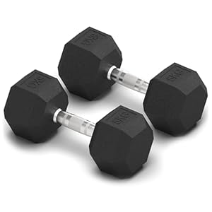 ZENO Dumbbells Set | Weights Dumbbells Set | Metal Dumbbells Pair | Hex Dumbbells For Workouts | Dumbbell Set For Home Training & Gym | Weights Set | Anti Slip & Anti Roll