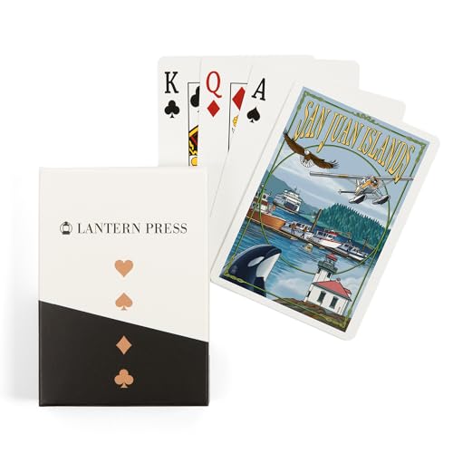 Baraja de 52 cartas tamaño póker San Juan Islands