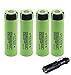 Price comparison product image 4-Pcs 3400mAh GenuineNCR18650B Rechargeable 3.7V Battery + LED Flashlight Torch Kit