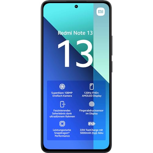 Xiaomi Redmi Note 13 4G 6GB RAM 128GB Midnight Black – Bild 3