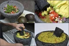 OUTASIGHT Molcajete authentic Handmade Mexican Mortar and Pestle 8.5"