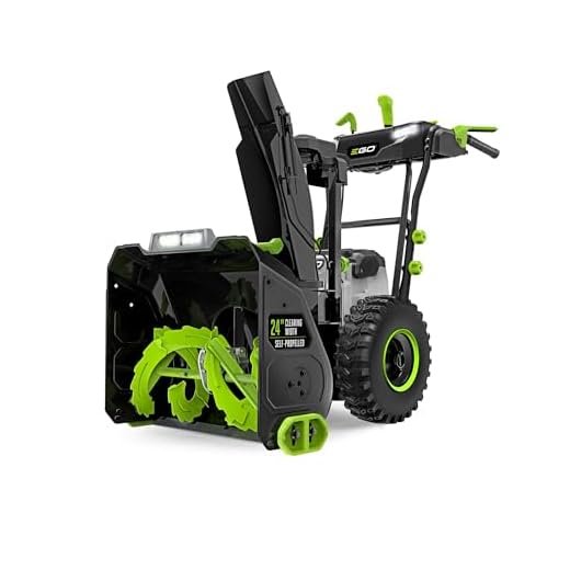 EGO SNT2400 24 in. Self-Propelled 2-Stage Snow Blower with Peak Power Battery and Charger Not Included, Black