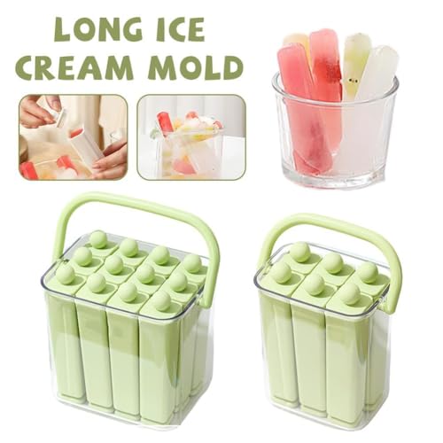 Molde de silicona para palitos de hielo con tapa y asas miniatura 2