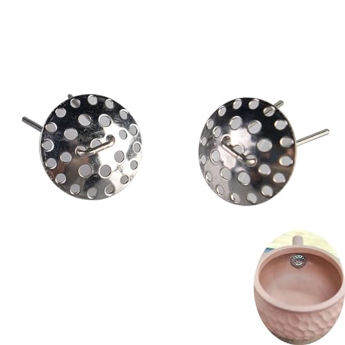 NentMent 2 Pack Cast Iron Teapot Spout Tea Strainers Inisde Insert Loose Tea Filter for Japanese Tetsubin Stovetop Kettle Kyusu Zisha Tea Pots Kungfu Tea Set Kung Fu Teapot Yixing Clay Teapots