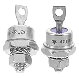 POPETPOP Gleichrichterdiode Spiral 40Hf120 40Hfr120 40A/1200V 2 Stück Metall Bolzenmontage für Batterieladung und Stromversorgung bei Motorrädern und Fahrzeugen