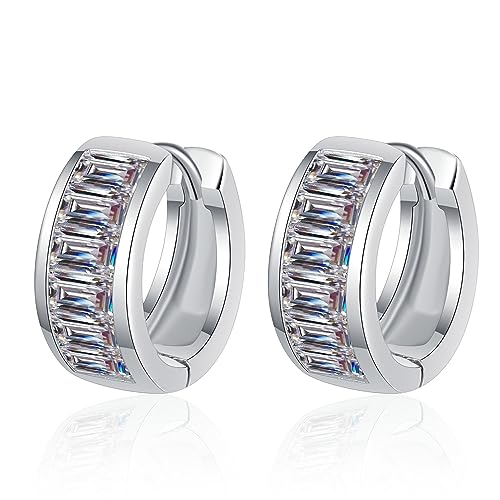Boucles d'oreilles émeraude YXWYXWA pendantes en cristal vert octogonal