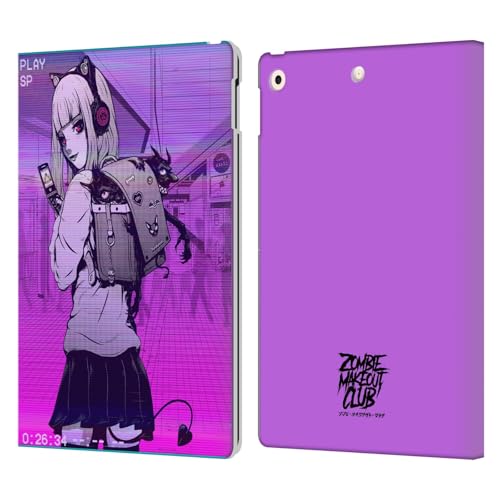 Housse cuir iPad 10.2 Zombie Makeout Club étui portefeuille compatible tablette Apple 2021