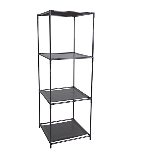 Urban living Etagère Cube modulable 3 Cases - 34,5 x H. 104 cm - Noir