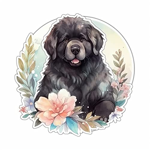 Image of Yoonek Graphics Newfoundland Dog Vinyl Decal Sticker for Car, Laptop, Tumbler, More. #009747-4 inch
