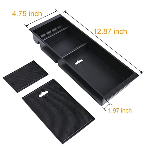 Oceson Center Console Armrest Insert Organizer Tray Pallet Storage Box Container For Ford F150 2015-2020，Ford F250 F350 2017-2022 Superduty #TOP3
