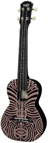 Korala Polycarbonate Concert Ukulele Accurate Intonation & Aquila Strings - Aztec Gold Design