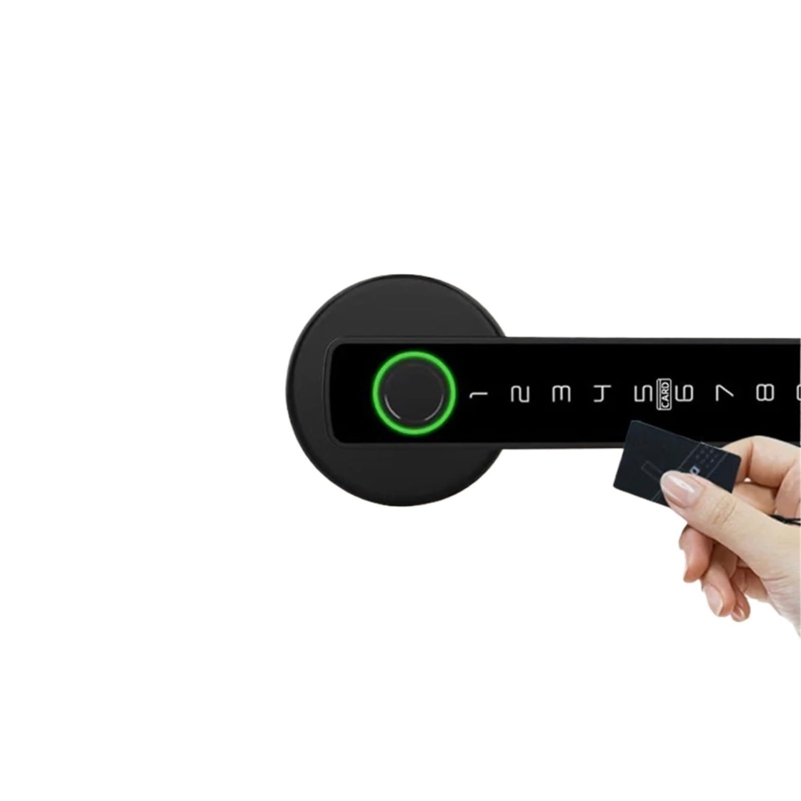Qwnfhb M5-B And Gateway Compatible For Raykube M5 Tuya Ble Smart Fingerprint Door Lock Digital Electronic Lock With Password/Key/Ic Card/Smartlife/Tuya App Unlock(M5-B And Gateway)