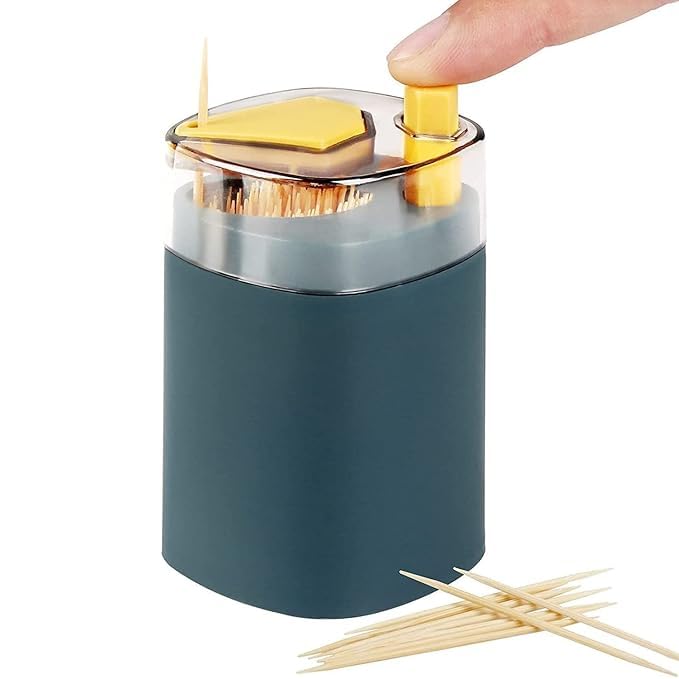Automatically Pops Out Toothpick Holder For Dining Table, Stylish Fruits Toothpick Dispenser For A Party, Home, Restaurant Sturdy Safe Plastic Toothpick Storage-image-13
