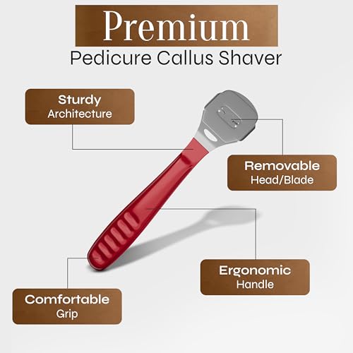 image for FACON Facón Professional Callus Shaver Remover with 50 Blades, Pedicu
