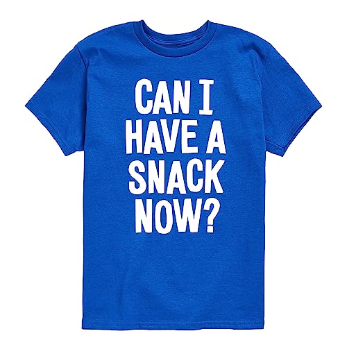 Instant Message - Can I Have A Snack Now - Toddler & Youth Short Sleeve Graphic T-Shirt