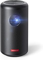 Anker Nebula Beamer Capsule Max, Mini Beamer, Projektor in Pint-Größe, WLAN, 200 ANSI Lumen, 8W Lautsprecher, 100 Zoll Bild, 4 Stunden Wiedergabe, Ideal für zu Hause, Home Entertainment