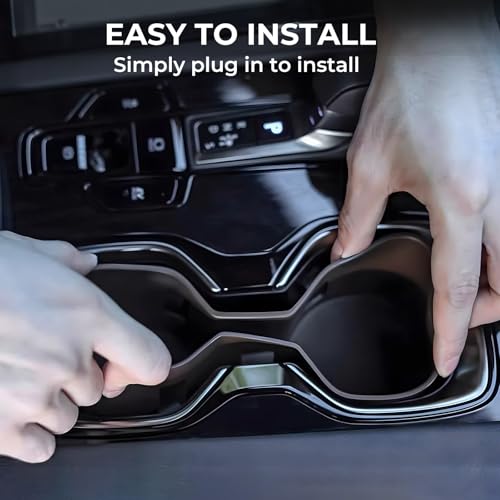 Image of Cup Holder Inserts for Lexus RX 2026 2025 2024 2023, Interior Accessories TPE Cup Holder for Lexus RX 350 350h 550h 450h+, Black