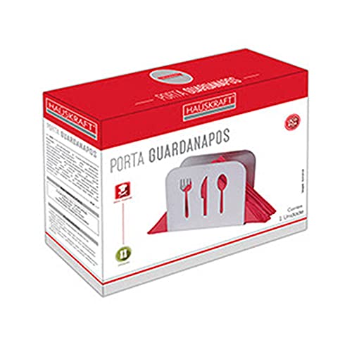 Hauskraft PTGN-004 Porta Guardanapos em Inox, Prata, 12 cm