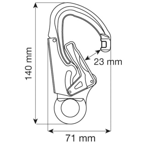 CAMP Hercules, Moschettone ferrata Unisex Adulto