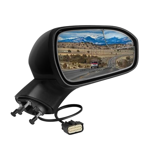 Passenger Side Mirror Compatible with Ford Fusion 2016-2022 with Power Glass,Right Side View Mirrors Replacement#FS7Z-17682-B Black