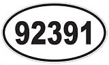 US Decal, Inc. Number 92391 Oval Sticker