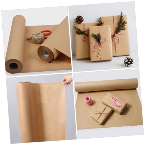 Papier Kraft Marron Uonlytech 1 Rouleau pour Artisanat et Projets DIY
