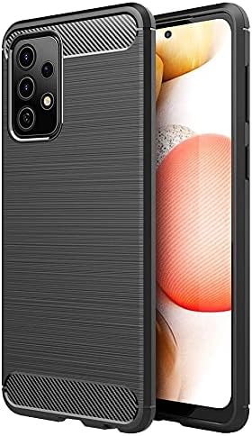 Funda para Samsung Galaxy A52 5G, funda protectora suave y delgada con diseño de fibra de carbono TPU cepillado, funda delgada y duradera para