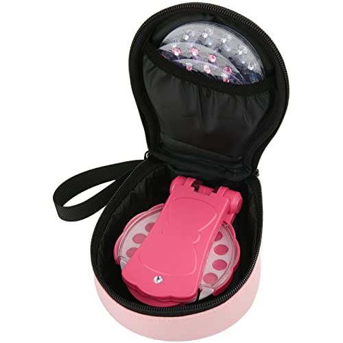 Beautyflier Cute Carry Case Compatible with Blinger Ultimate Set, Protective Carrying Storage Holds Glam Styling Tool Gems, Case Only (Pink)