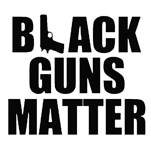 Black Guns Matter 2nd Amendment Vinyl Decal Sticker|Walls Cars Trucks Vans Laptops|Black|5.5 in|KCD734B