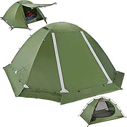 Clostnature Tienda de Campaña 2 Personas - Tienda ...: TIENDA DE CUATRO TEMPORADAS: Si deseas sumergirte completamente en la naturaleza o hacer una caminata de varios días y noches, necesitas una tienda ligera para dos personas que te ofrezca la experiencia de viaje más inolvidable. Las tiendas de campañ...