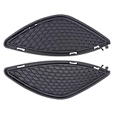 MOTOKU Pair Front Bumper Side Bezel Cover Grille for Mercedes-Benz W117 CLA CLASS CLA250 2014 2015 2016 Left Driver and Right Passenger Side Black Fog Light Mesh Grill Grid Panel Cover