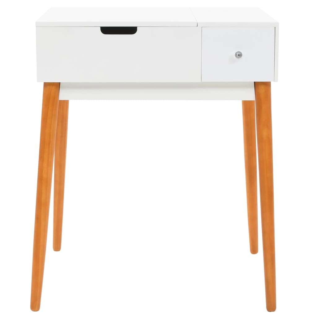 Generisch Schminktisch，Schminktisch Schminktisch Möbel Wohnaccessoires Frisiertisch mit Spiegel 60x50x86cm