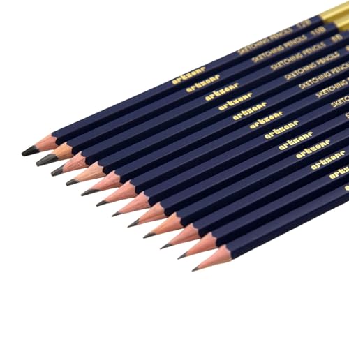 Pencil-Set-12Pcs-Graphite-Pencils-6H-12B-Ideal-for-Drawing-Art-Sketching-Shading-Artist-Pen-Default